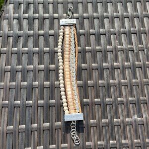 Absolutely beautiful Victoria Emerson multi strand hooked clasp bracelet